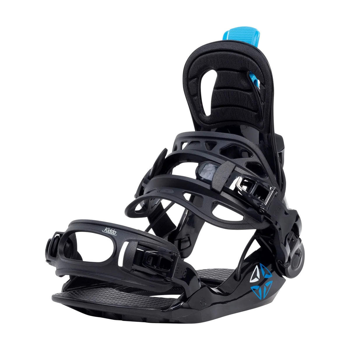 SP BINDINGS - Fixations Snowboard Enfant - KIDDO 2026/27 (Entrée arrière) - Black