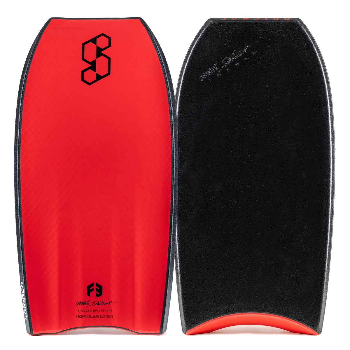Science Bodyboards - Style Loaded F3 Hi Volume PP - Black / Red