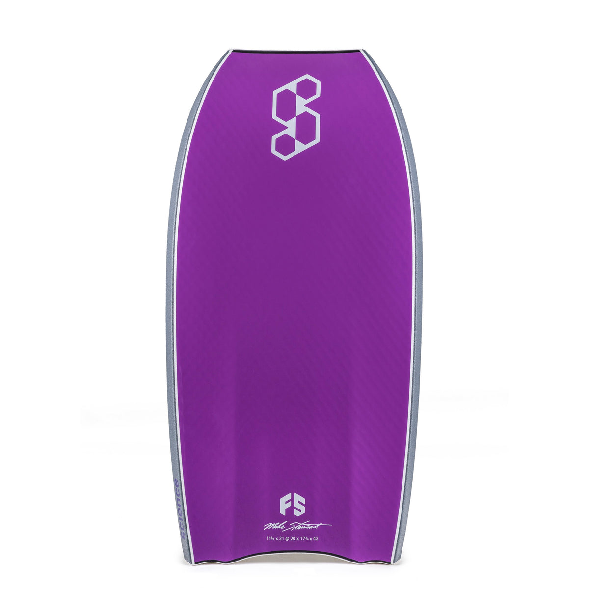 Science Bodyboard - Tanner LTD PP1.5 Tri Quad F5 - Gun Metal Grey / Ultra Violet