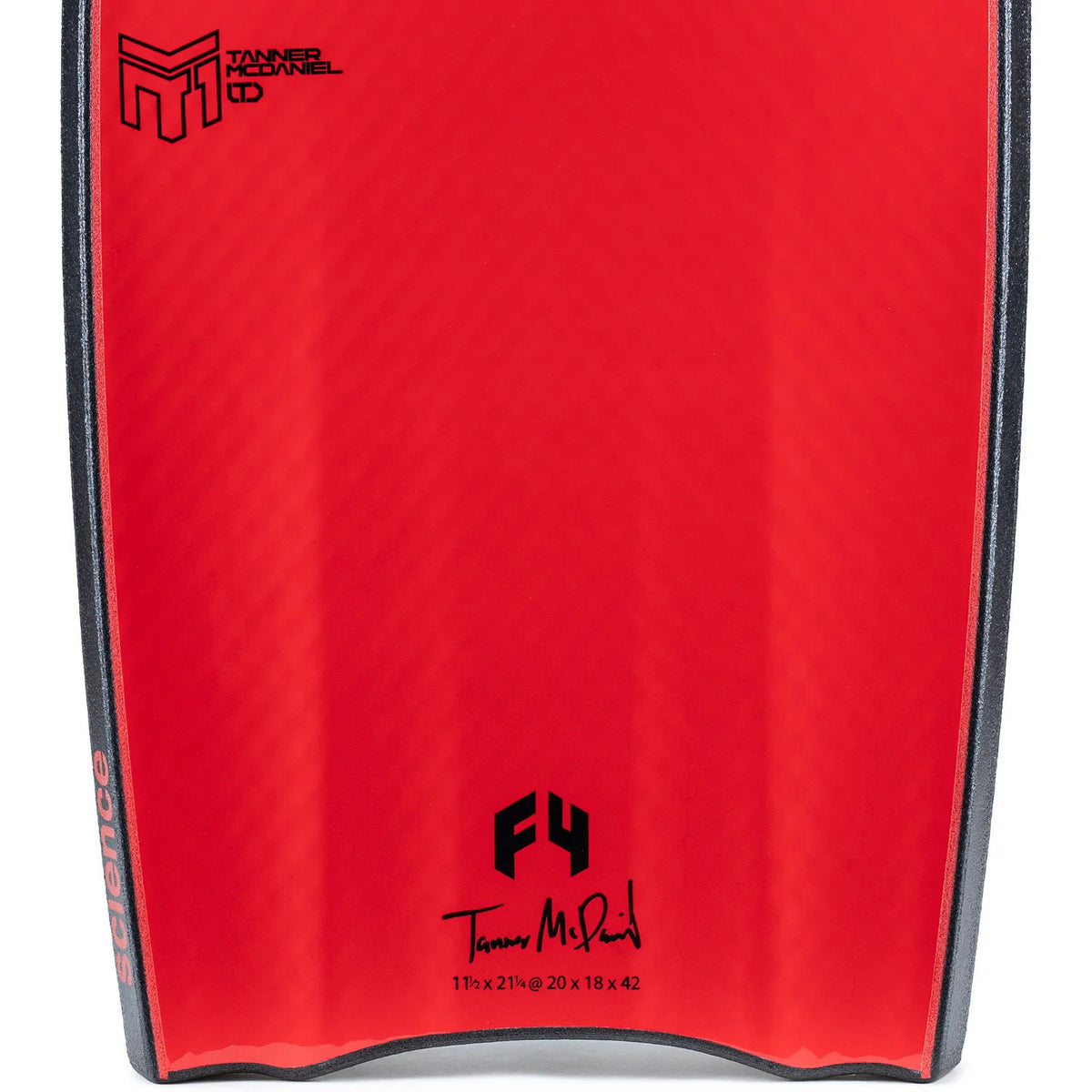 Science Bodyboard - Tanner LTD PP 1.9 Tri Quad F4 - Aqua Blue / Red