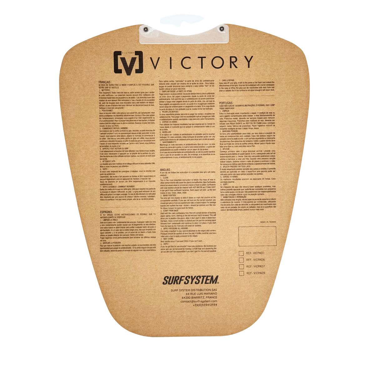 VICTORY - Surf grip - Black / White