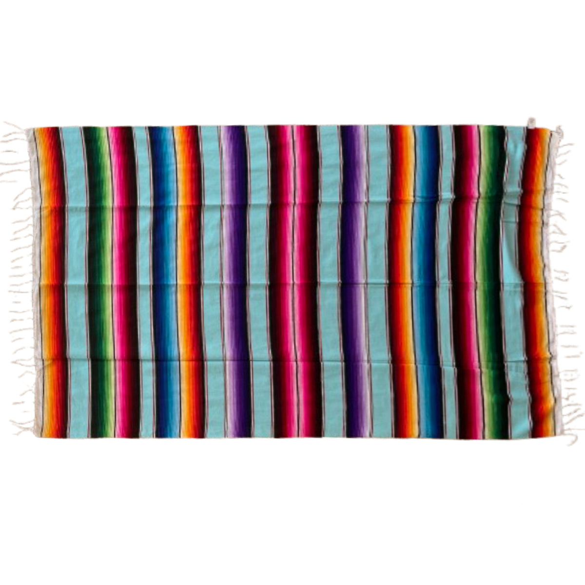 Woodstockshop - Couverture Mexicaine à rayures - Rainbow