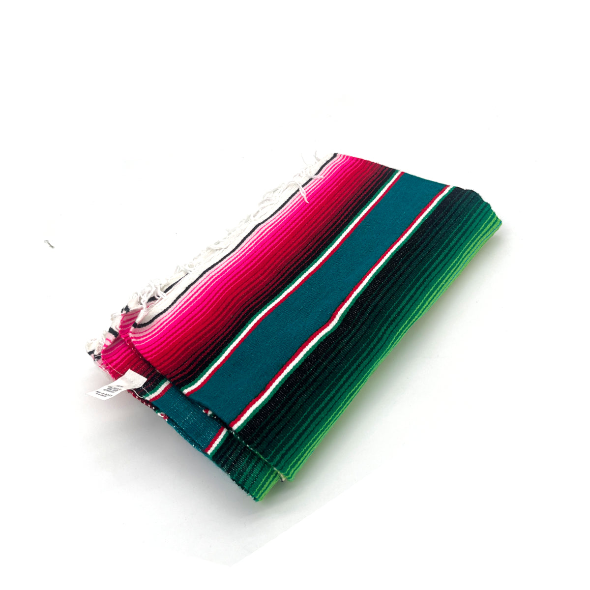 Woodstockshop - Couverture Mexicaine à rayures - Duck / Blue