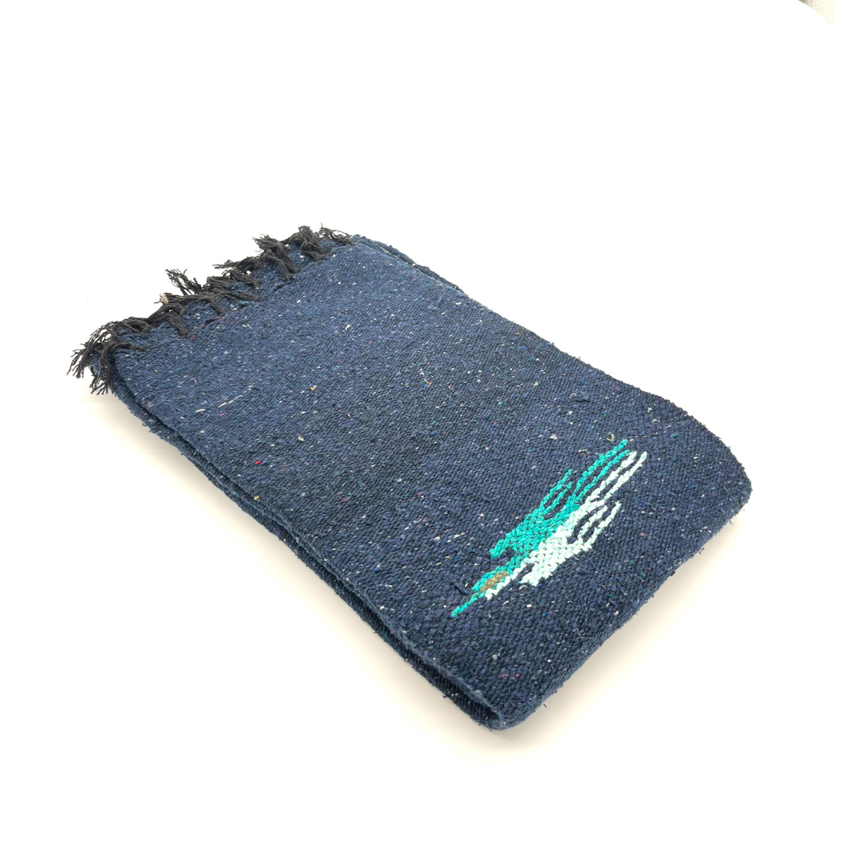 Woodstockshop - Plaid Mexicain à motifs unis - Dark Blue