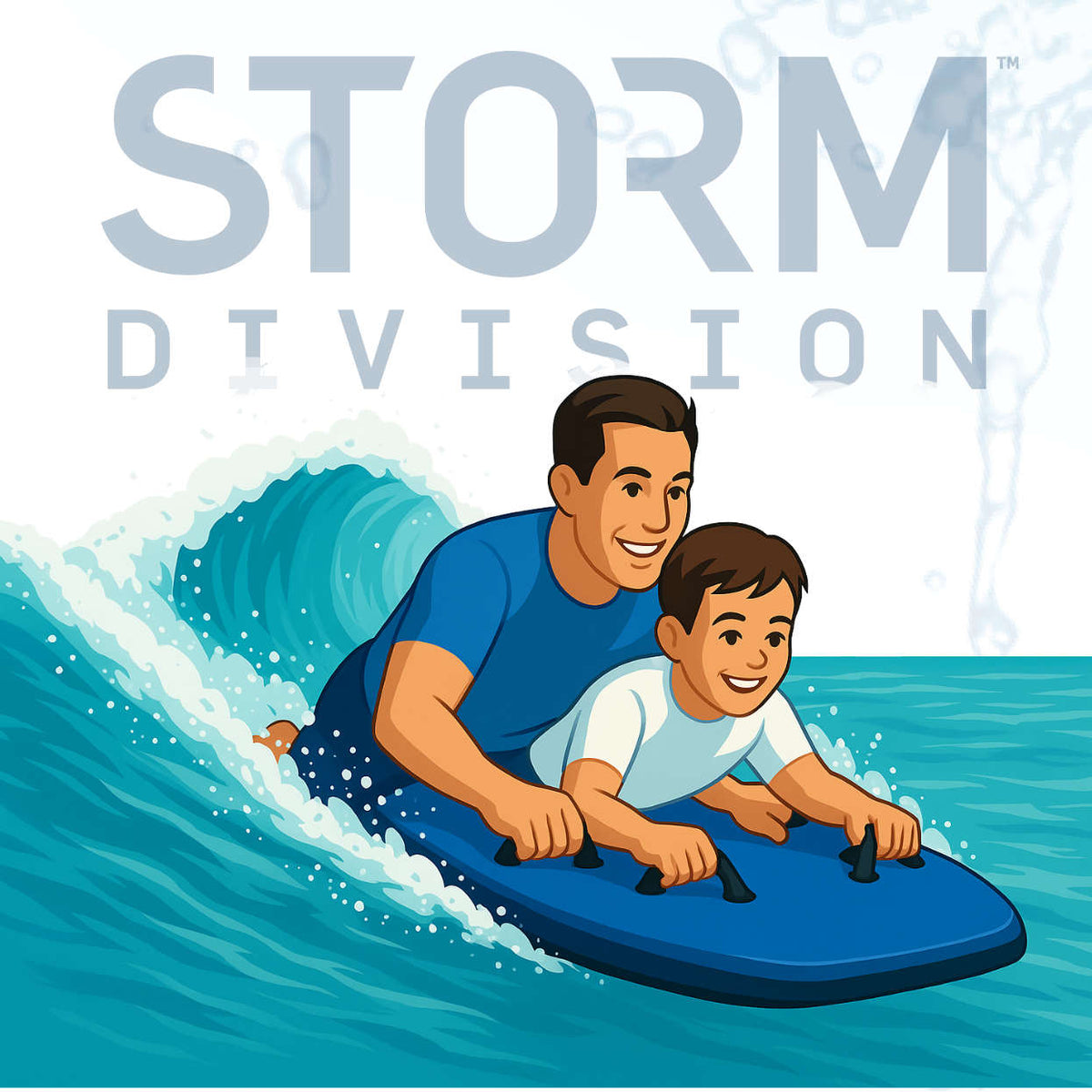 STORM - Bodyboard Tandem Wave Buddy - Blue