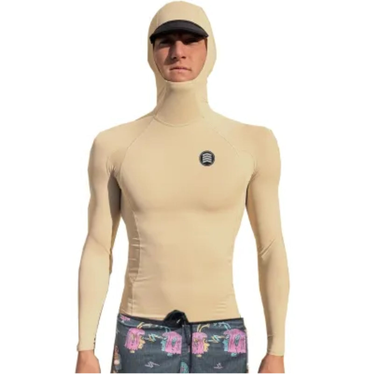 WETTY - Lycra manches longues avec capuche - Sand