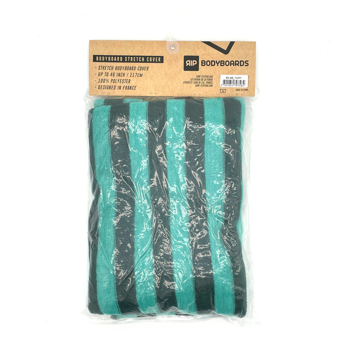RIP Bodyboard - Funda de bodyboard calcetin - Turquesa / Gris