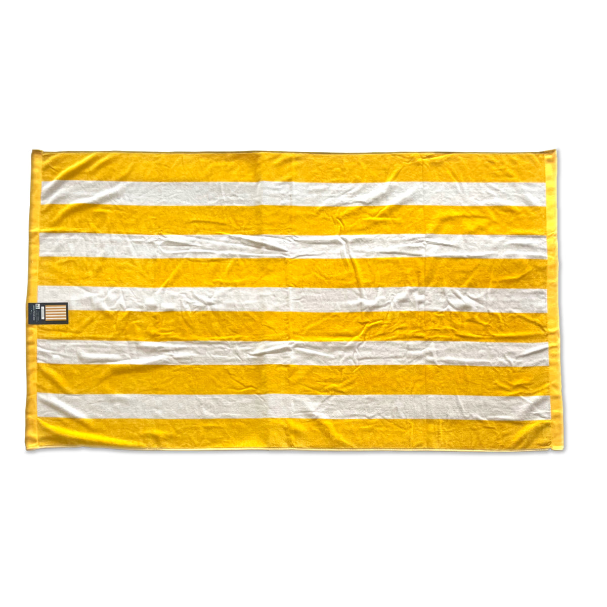 Woodstockshop - Serviette de plage à rayures - Jaune