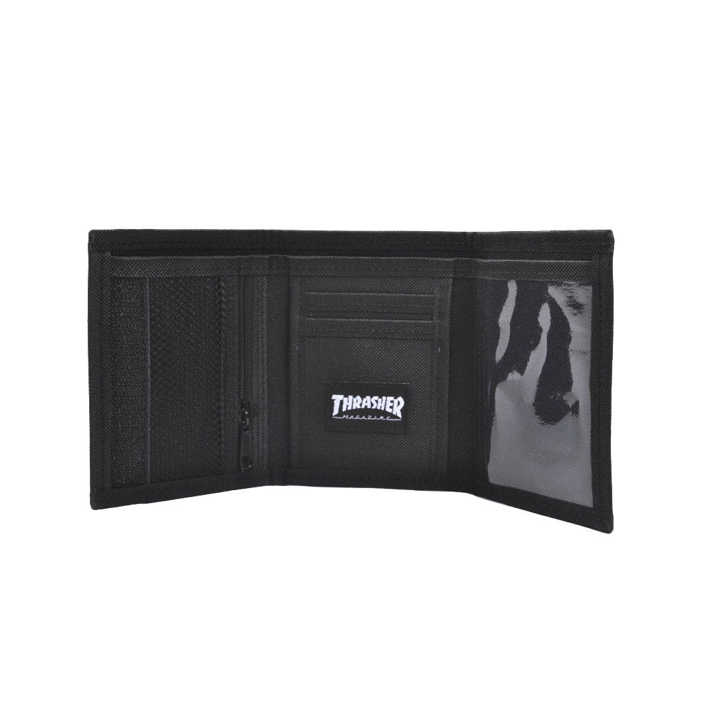 THRASHER - Velcro Wallet - Black