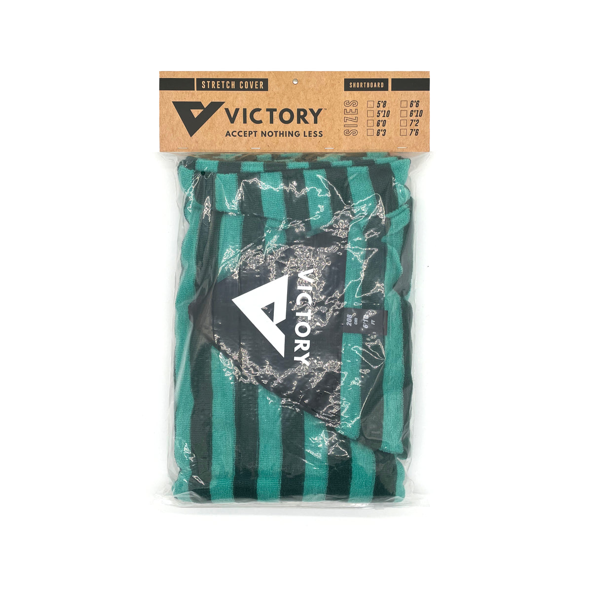VICTORY - Housse chaussette surf - Shortboard - 6'0 - Turquoise / Grey