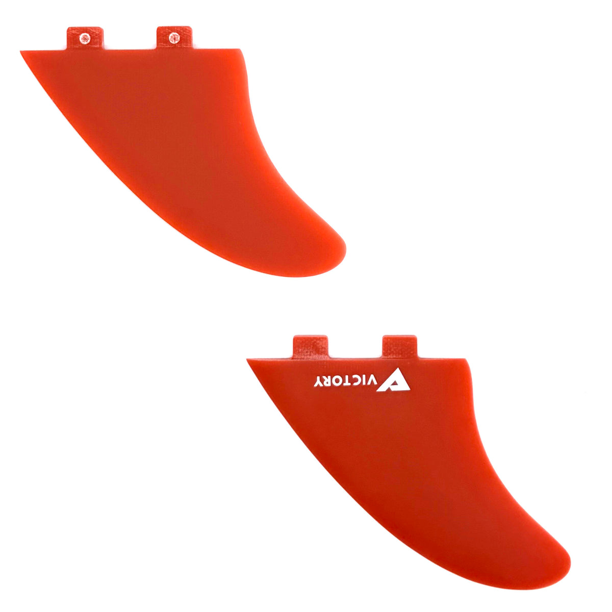 VICTORY - Twin Fins Set Fiberglass - FCS Compatible - Red
