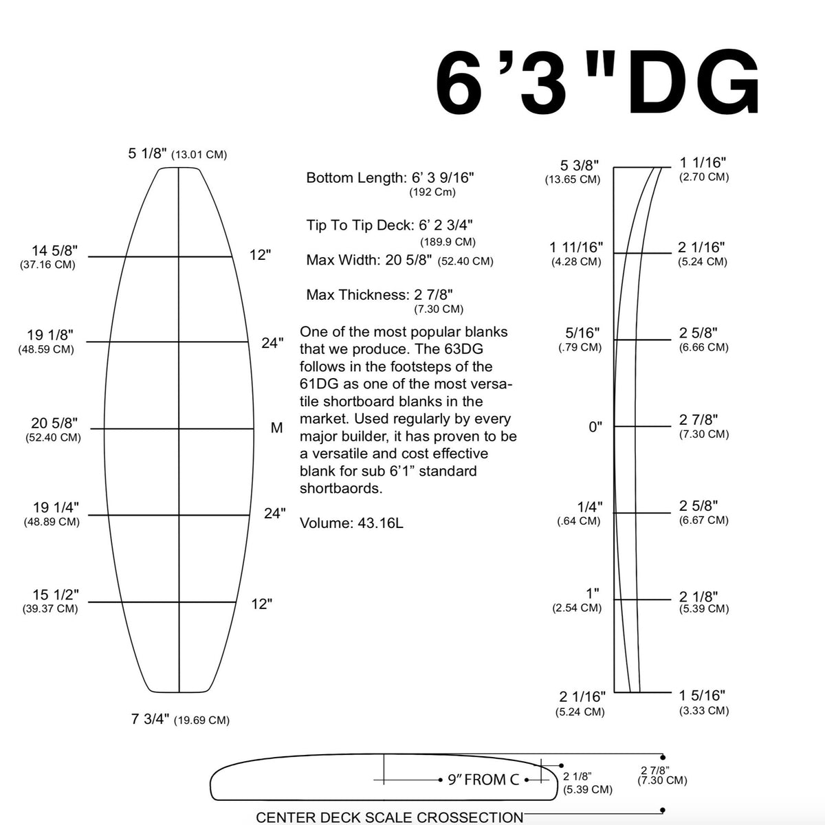 Pain de mousse MILLENNIUM - 6'3" DG RED
