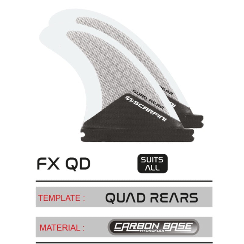 Set de 2 dérives SCARFINI FX Quad Rear Carbon (Futures)