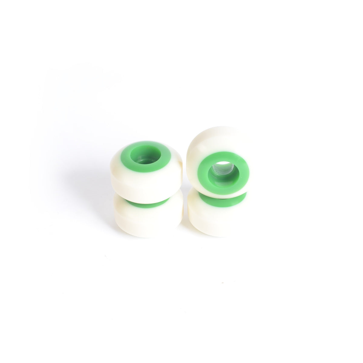 Skateboard wheels - YOCAHER 52x31mm 99a - White/Green