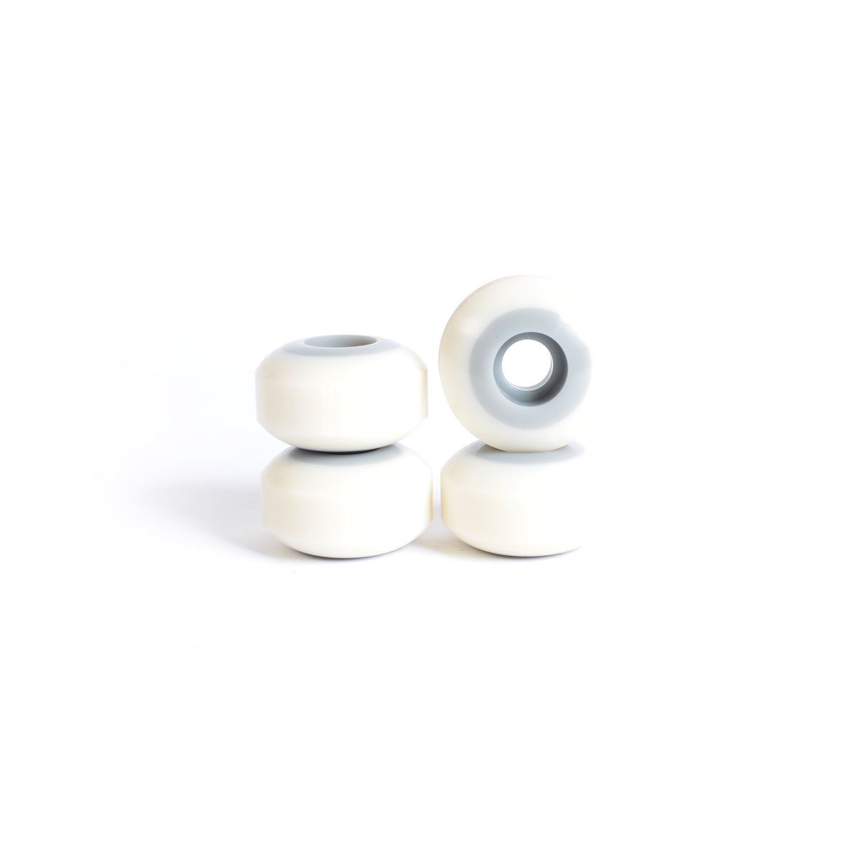 Skateboard wheels - YOCAHER 52x31mm 99a - White/Grey