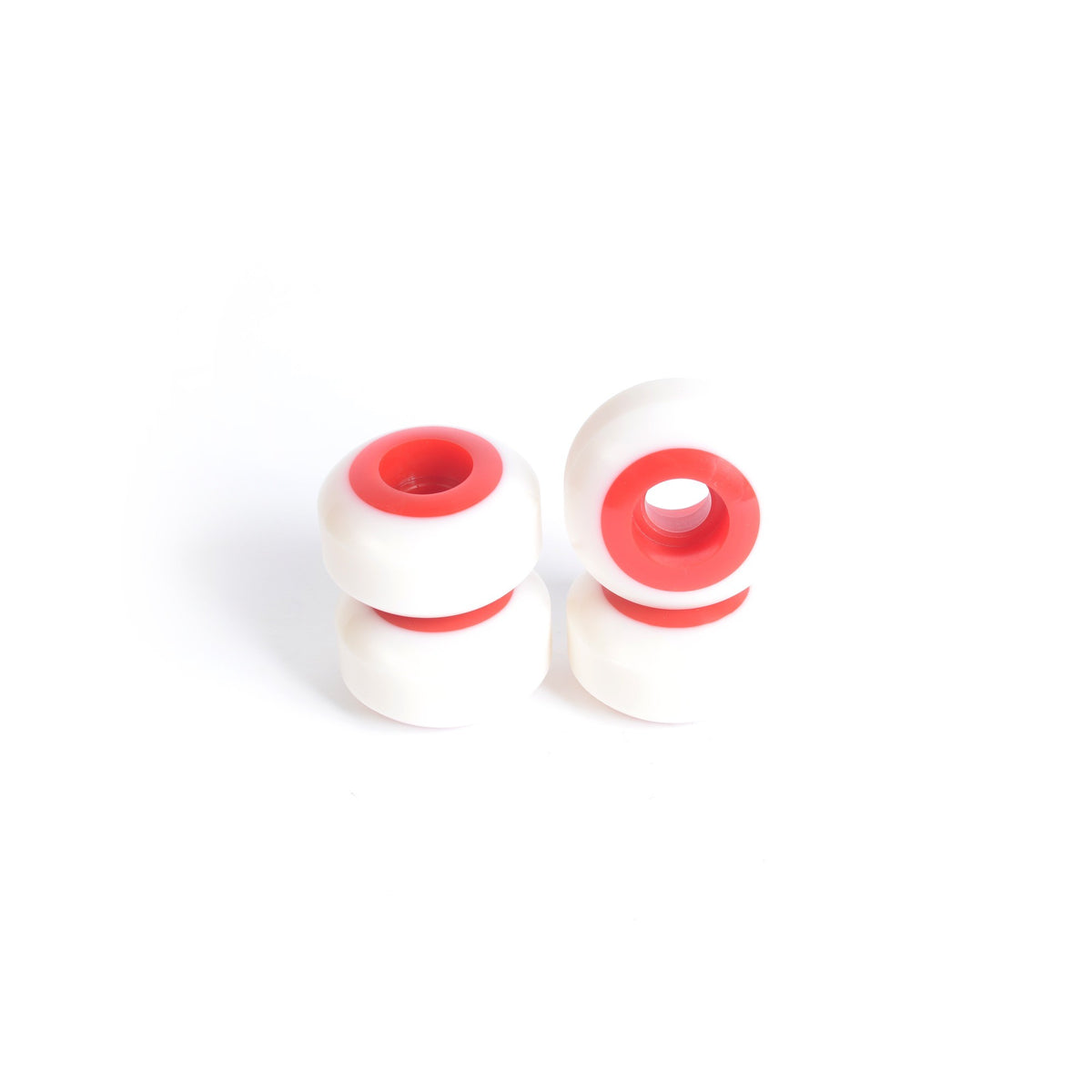 Skateboard wheels - YOCAHER 52x31mm 99a - White/Red