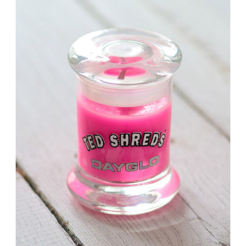 TED SHRED'S Surfwax Candle Dayglo - Rose 4 Oz
