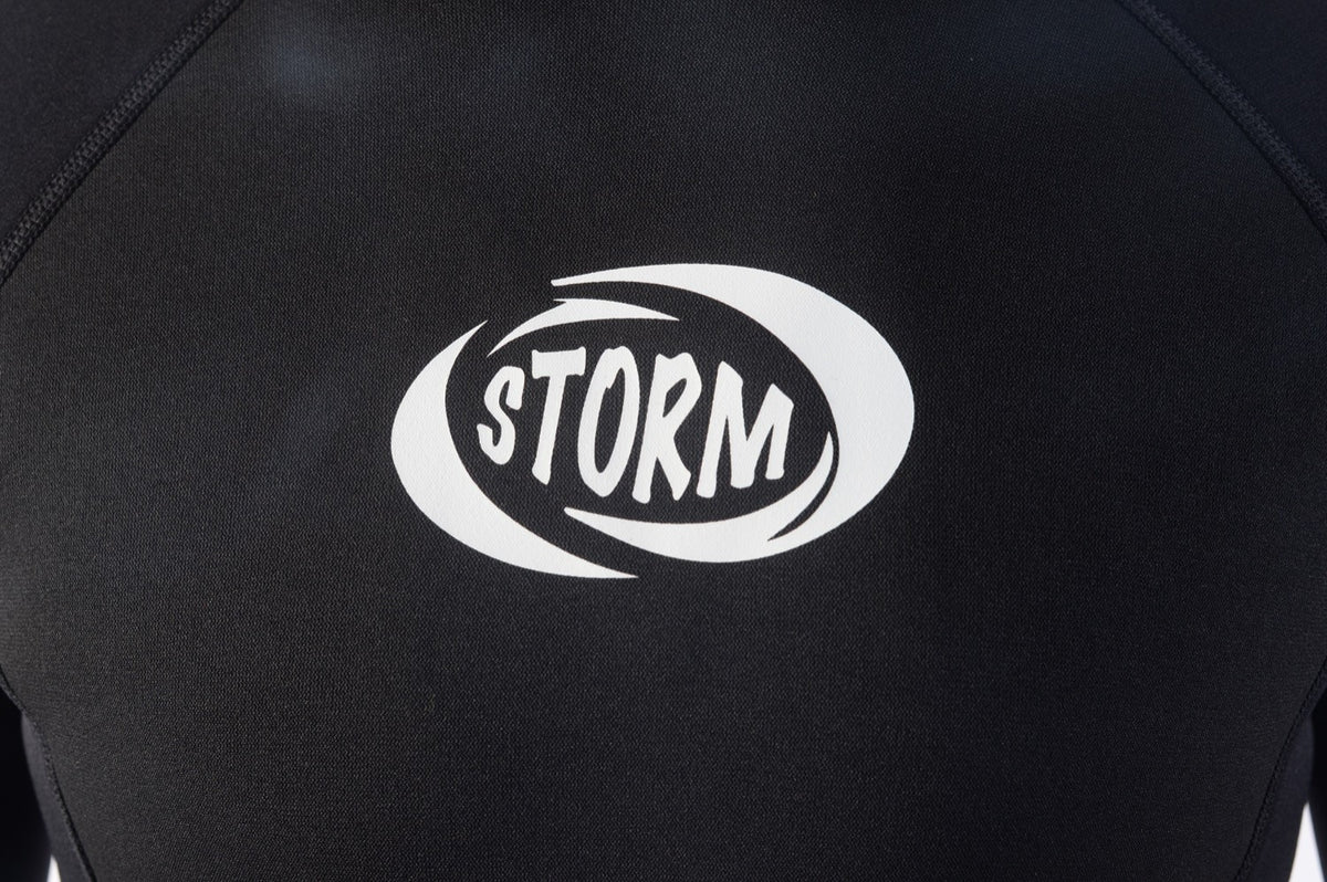 STORM - Surf wetsuit - Shorty 2mm - Back Zip - Black