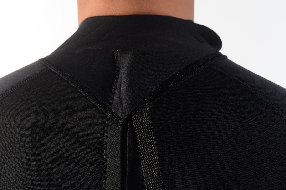 STORM - Surf wetsuit - Shorty 2mm - Back Zip - Black
