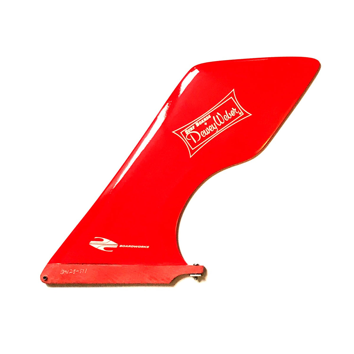 Dewey Weber - Hatchet 10.0 Fin by Boardworks - Red