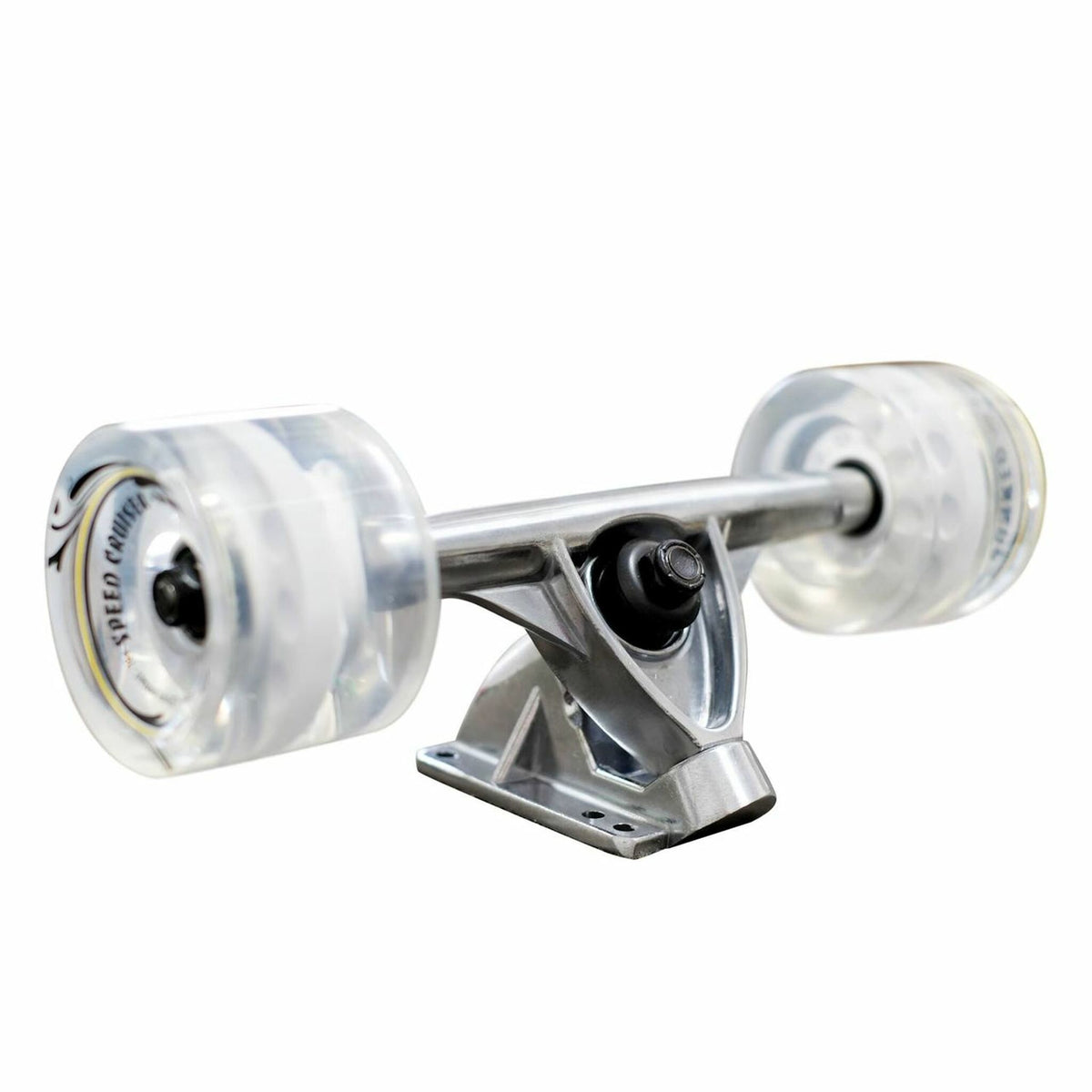 YOCAHER - Checker White Kicktail Longboard - Planche Complete