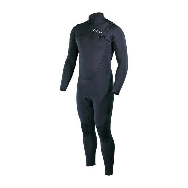 7TILL8 - Combinaison 3/2mm - Front Zip - Fullsuit - Black