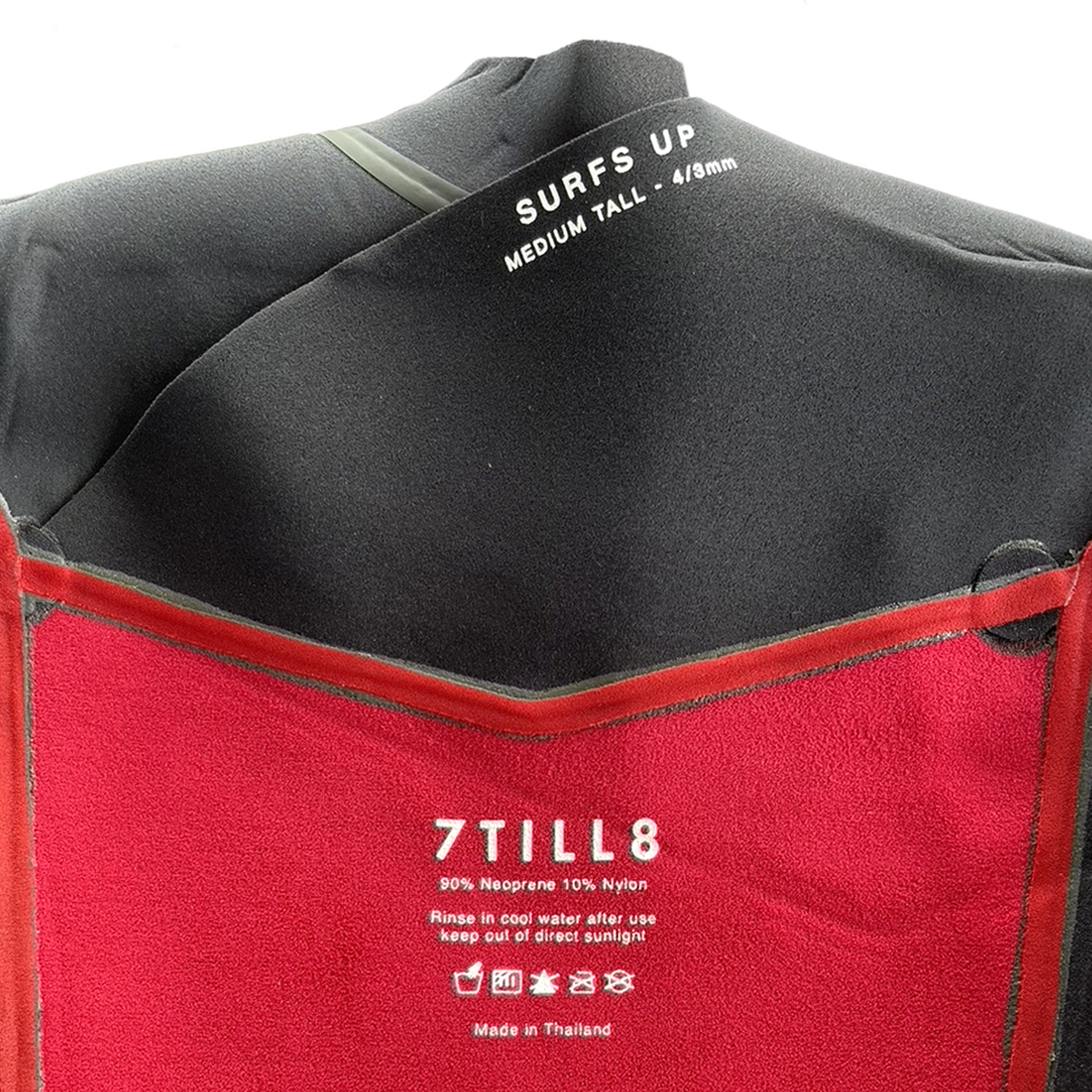 7TILL8 - Wetsuit 3/2mm - Front Zip - Fullsuit - Black