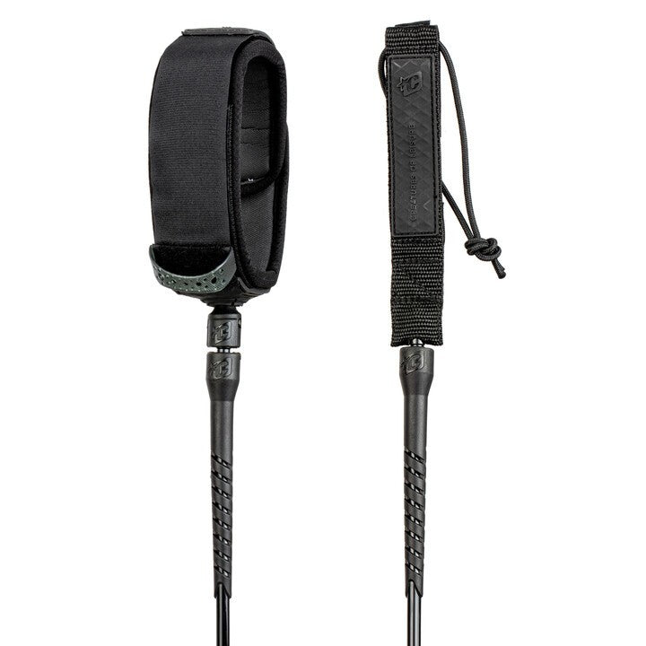 CREATURES - Reliance Longboard Leash 9 - Genou - Black / Black