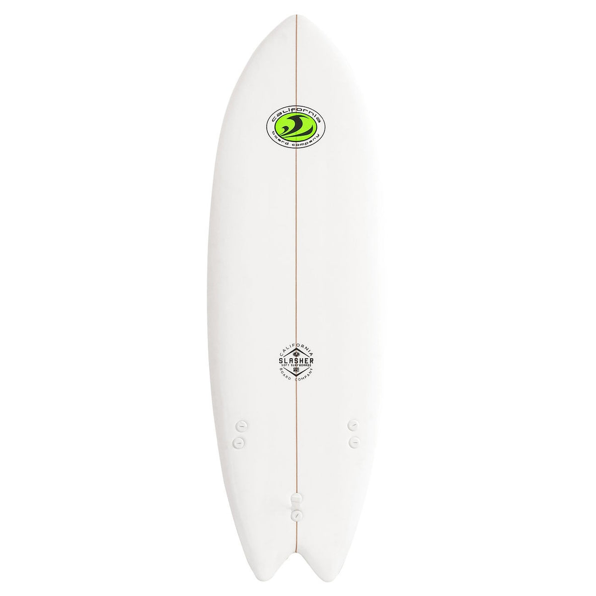 CBC - Planche de surf en mousse - Softboard Slasher 5'8 Fish - White