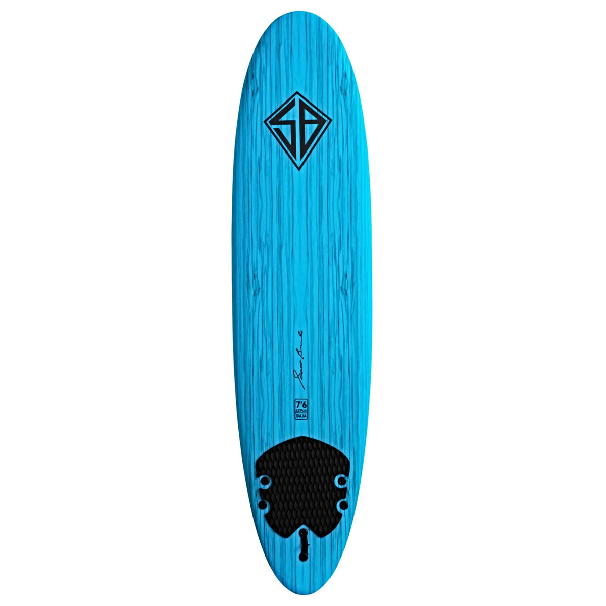 CBC - Planche de Surf en mousse - Softboard 7'6 Scott Burke - Light Blue