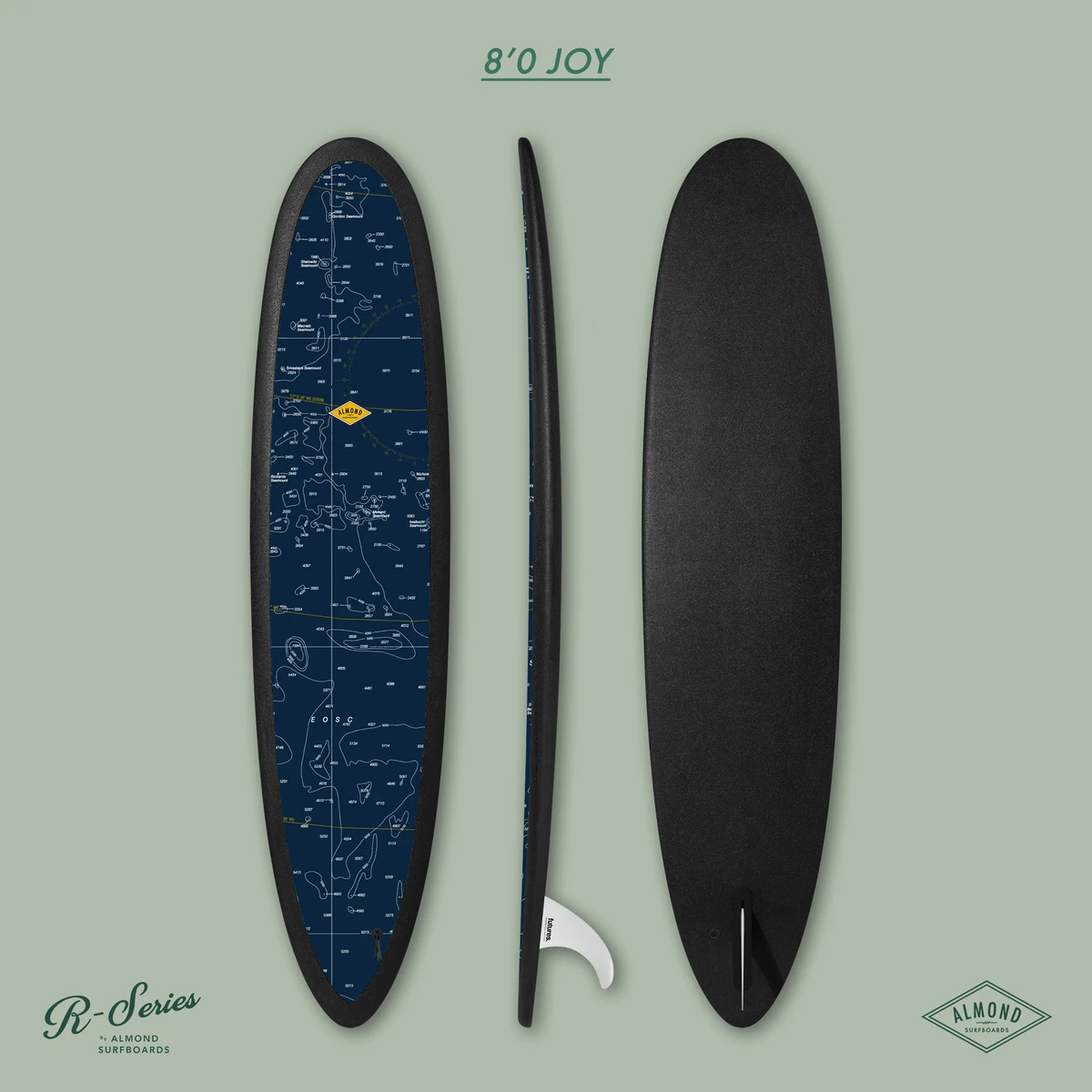 ALMOND Surfboards - R-Series Joy 8' - Chart