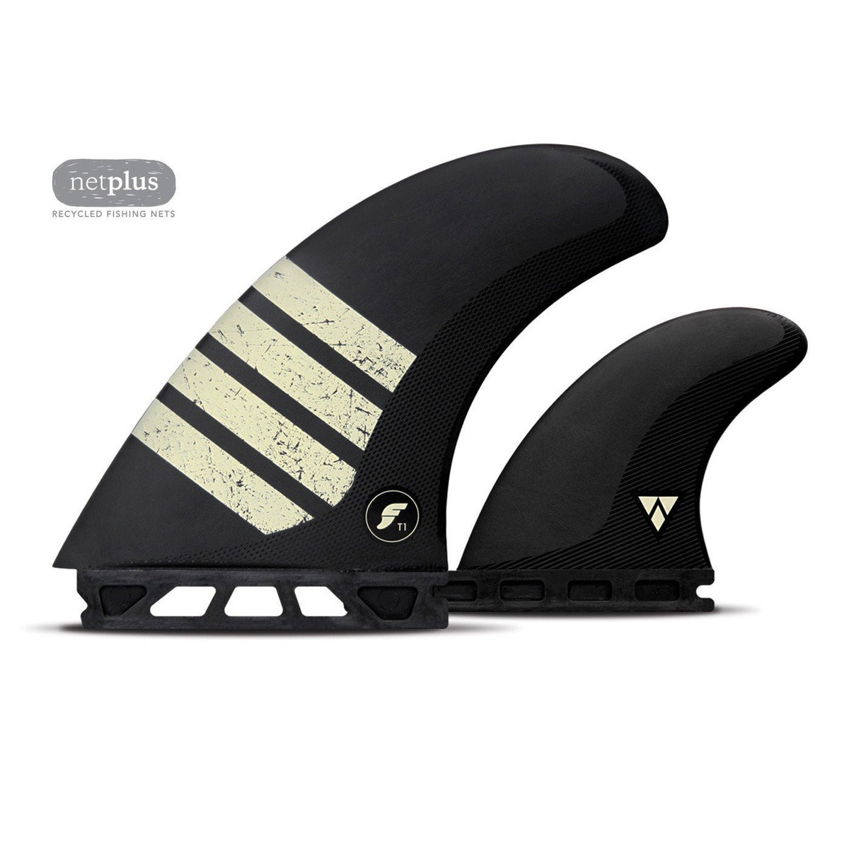 FUTURES - TWIN T1 ALPHA Fins + 1 Trailer fin