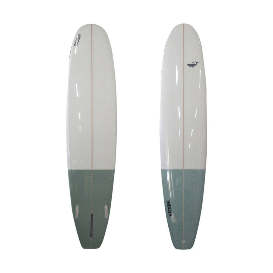 STORM Surfboard - Longboard PU - 9'0 - Clear / Grey