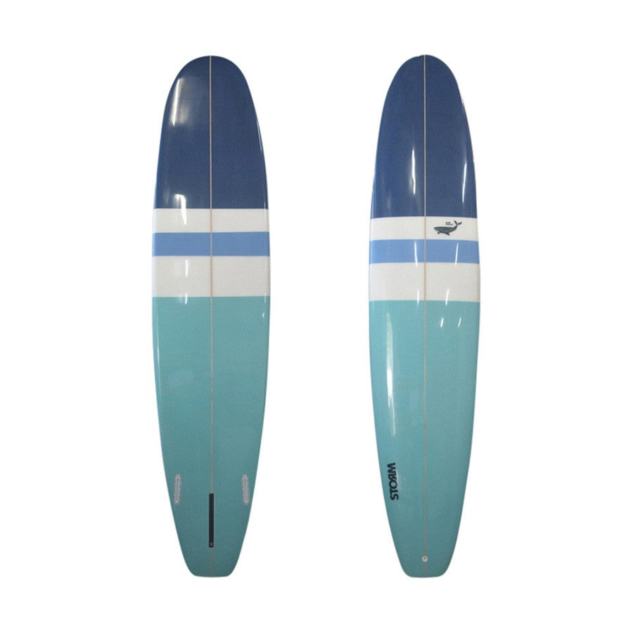 STORM Surfboard - Longboard PU - 9'0 - Blue Whale - Navy / Blue