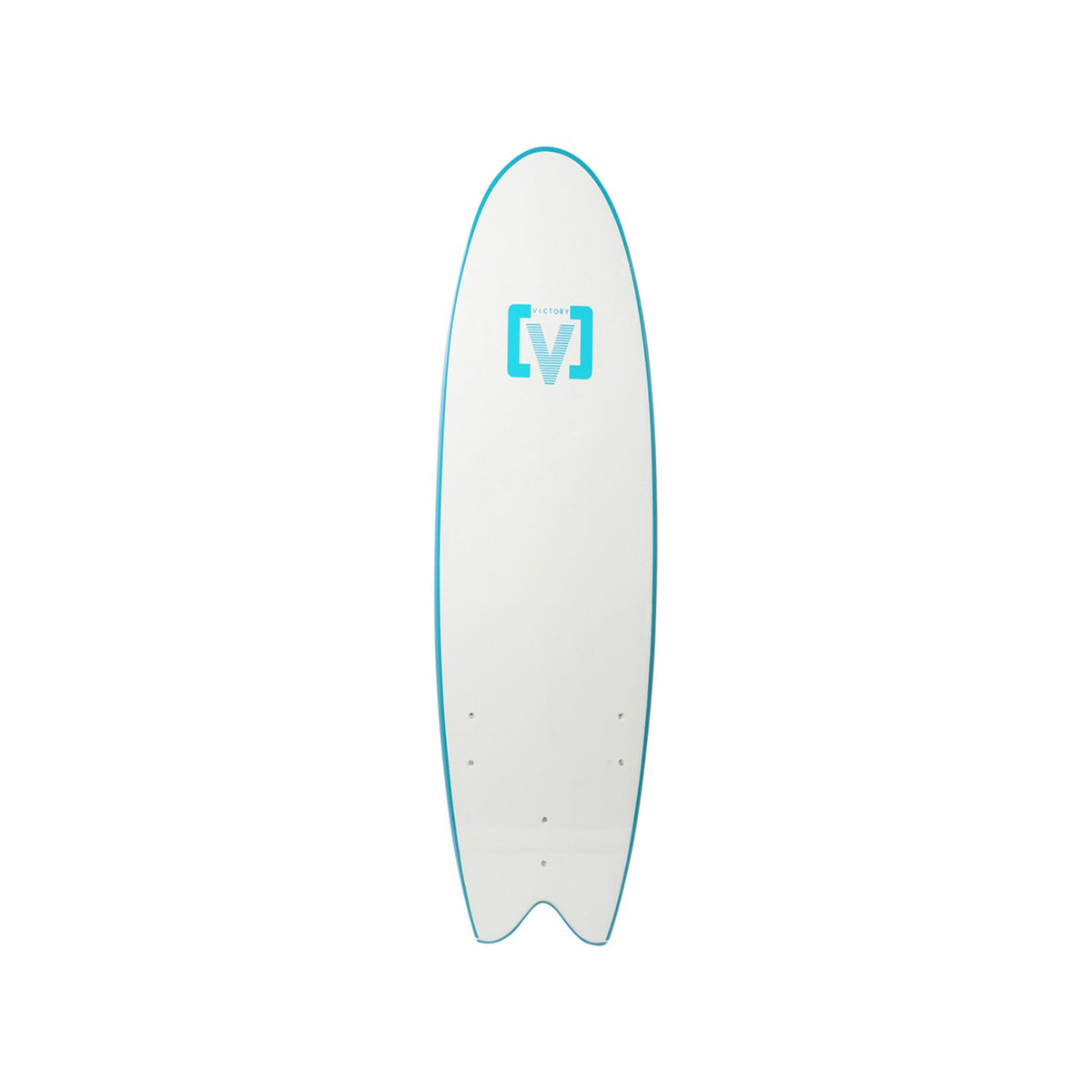 VICTORY - EPS Softboard - Foam surfboard - Fish 6'6 - Sky Blue