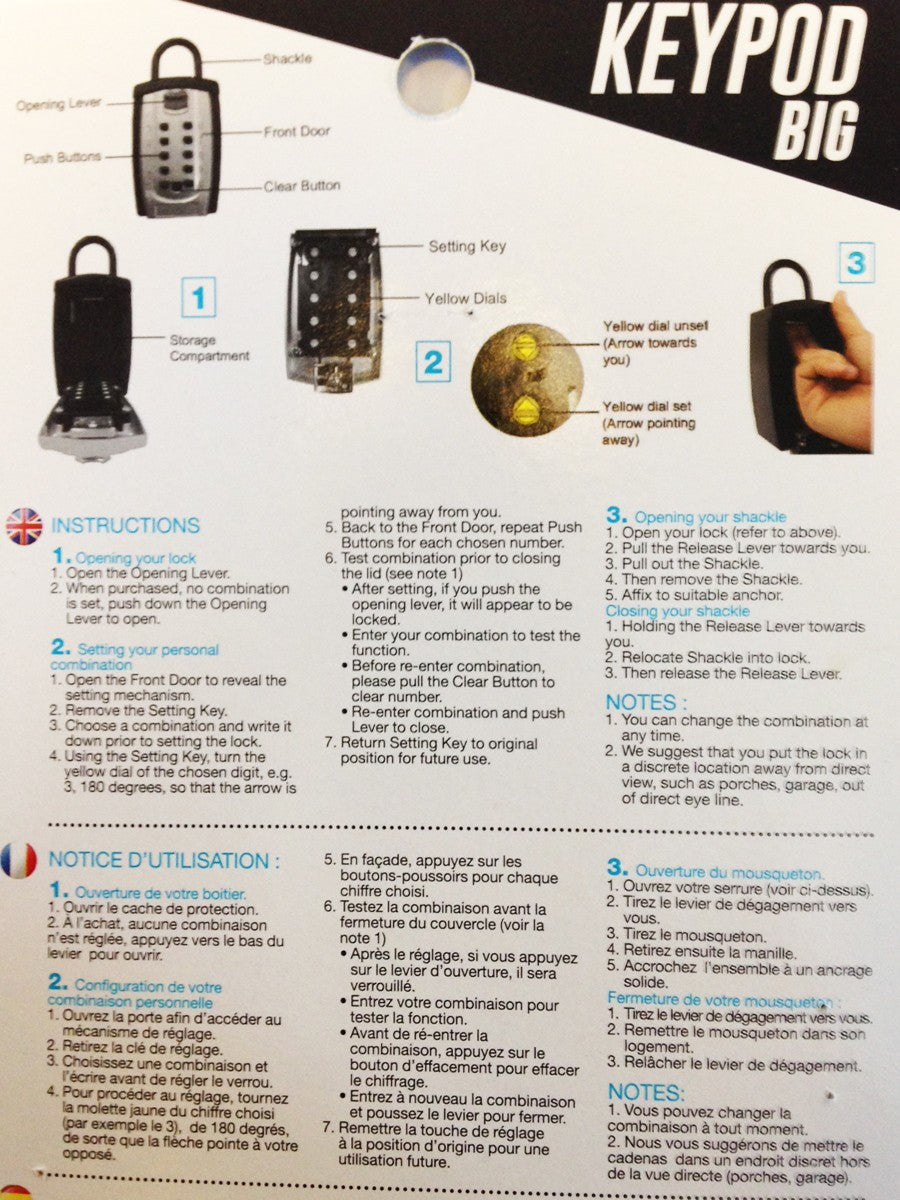 SISTEMA SURF - KeyPod Big (Candado con código de seguridad)