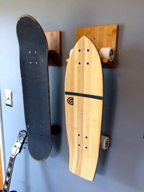 CORSURF - Skateboard wall rack (Bamboo Wall Rack)